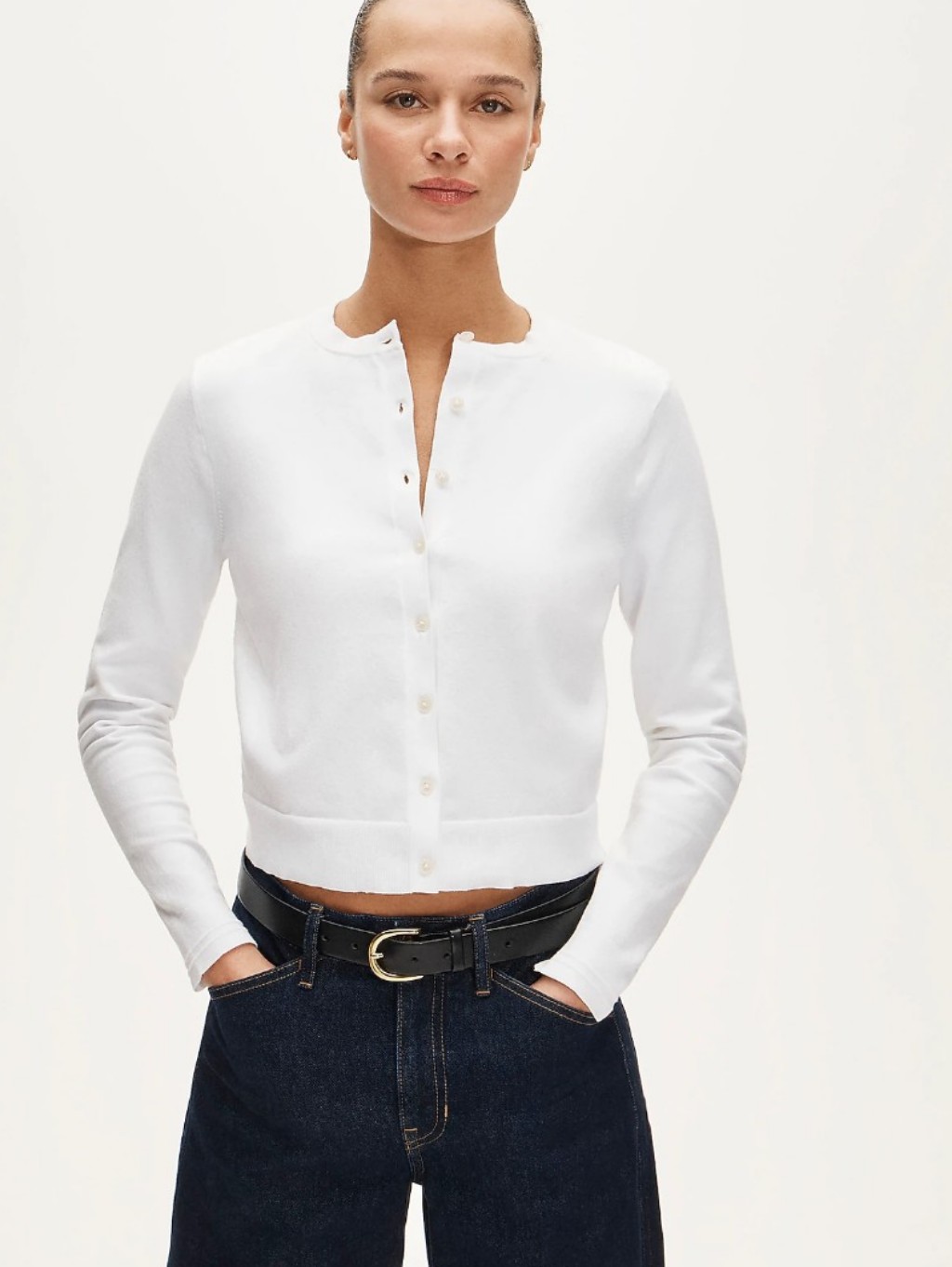 J Crew Jackie Cardigan Cj755 Size L New White